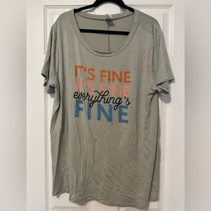 NWOT sew in love graphic tee.  Size XL.